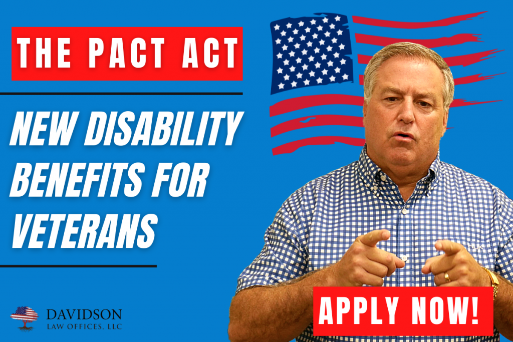 PACT Act Legislation for Veterans Benefits