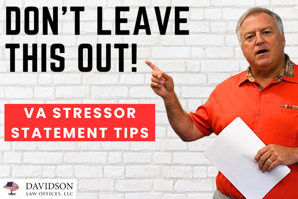 How to Write a Stressor Statement
