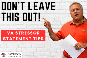 How to Write a Stressor Statement